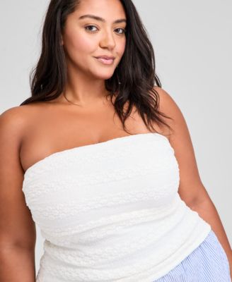 And Now This Trendy Plus Size Strapless Tube-Top, Exclusively at Macy's 