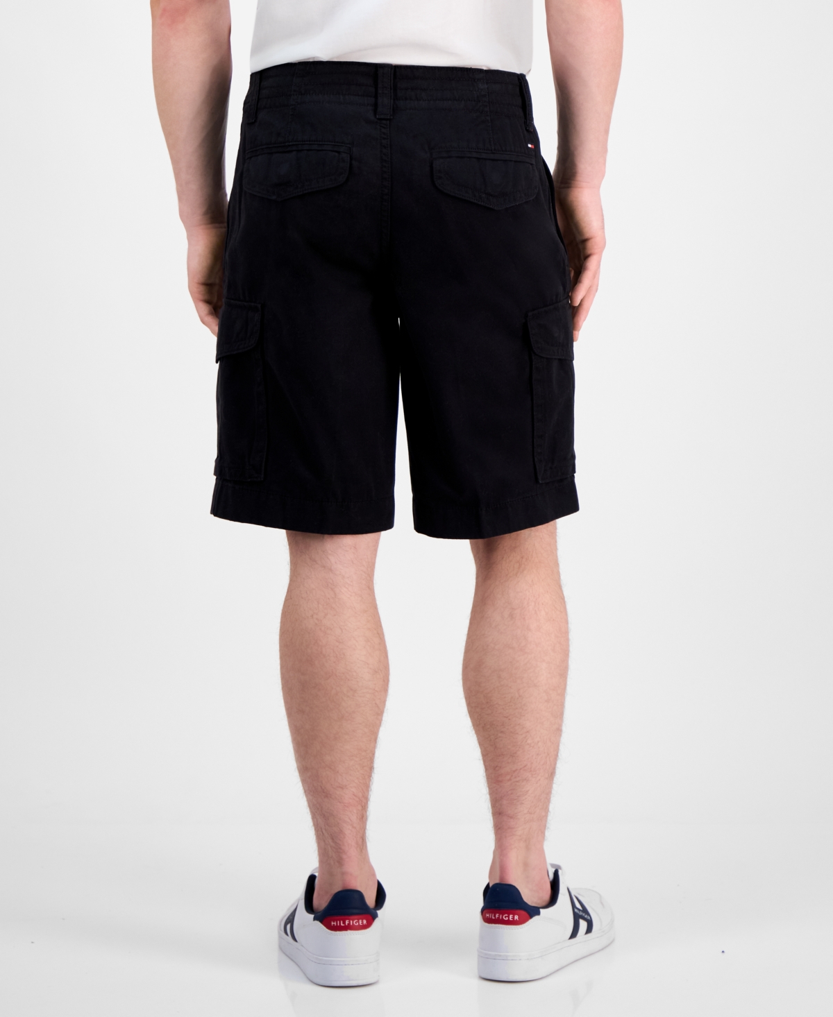 TOMMY HILFIGER MEN'S ESSENTIAL 10" SOLID CARGO SHORTS 