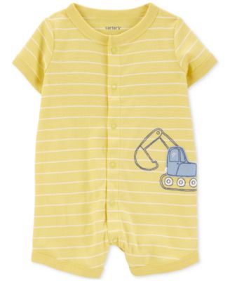 Carter's - Baby Boys Cotton Short-Sleeve Snap-Up Romper