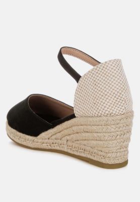 Womens Paryor Microfiber Espadrilles Sandals