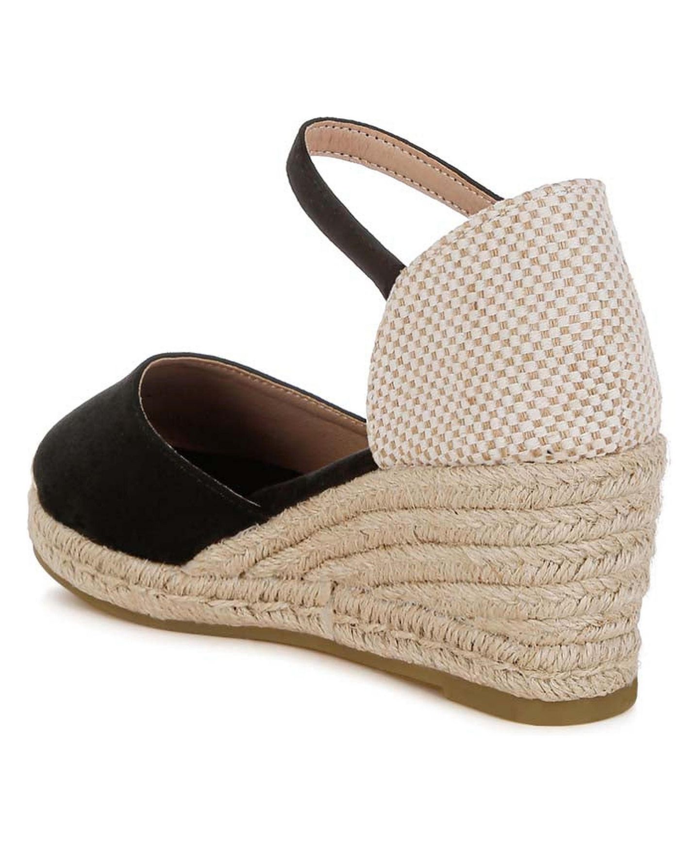 Женские сандалии London Rag Paryor Microfiber Espadrilles, цвет: Чёрный — фото 3