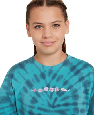 Big Girls Sportswear Tie-Dyed Crewneck T-Shirt