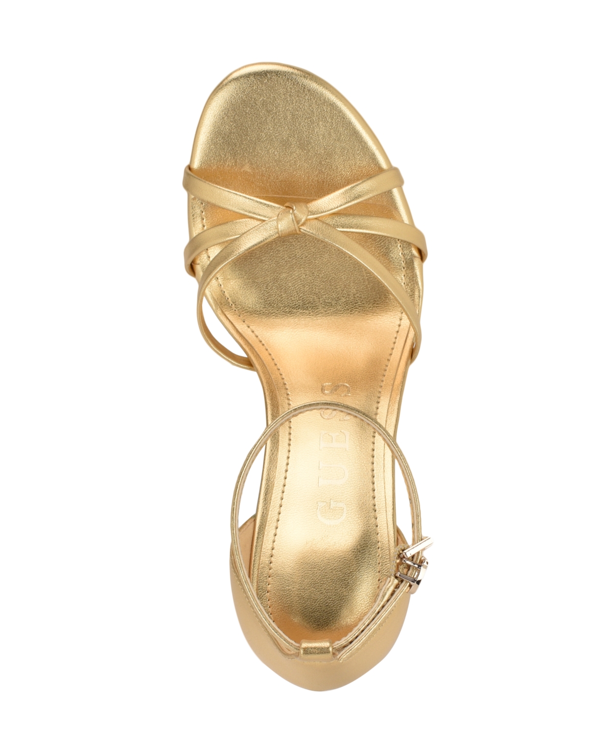 Guess Spring Ankle Strap Sandal In Gold