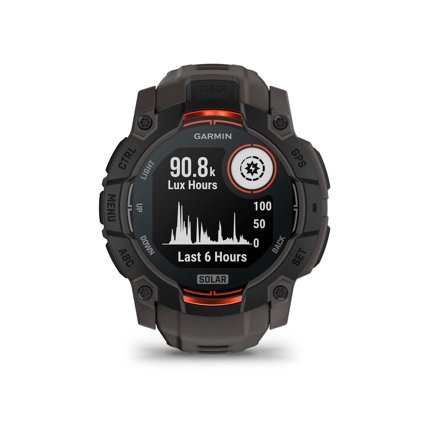 Умные GPS-часы Garmin Instinct 3 Solar, 50 мм, защищённые, Black/Charcoal — фото 3
