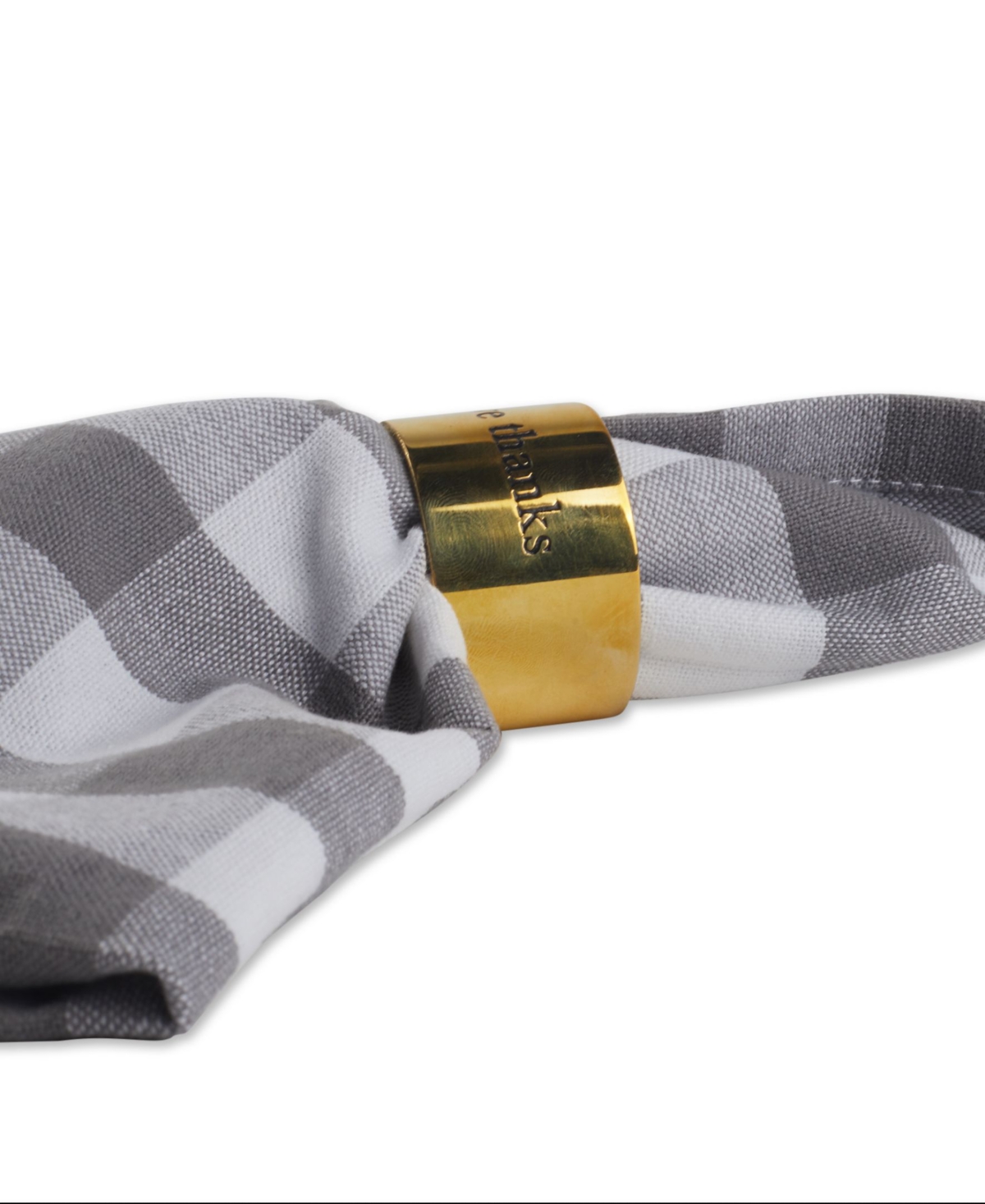 Design Imports Assorted Always Grateful Napkin Ring, Set Of 4 In Always Grateful Asst