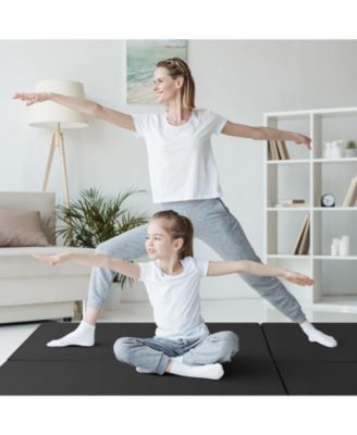 6 x 2 FT Tri-Fold Gym Mat with Handles and Removable Zippered Cover