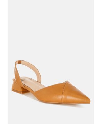 Womens Tijay Soft Real Leather Slingback Sandals