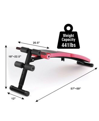 Abdominal Twister Trainer with Adjustable Height Exercise Bench