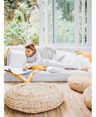 Little Boys Organic Cotton 2PC Pajama Set, Erawan (Grey & White)