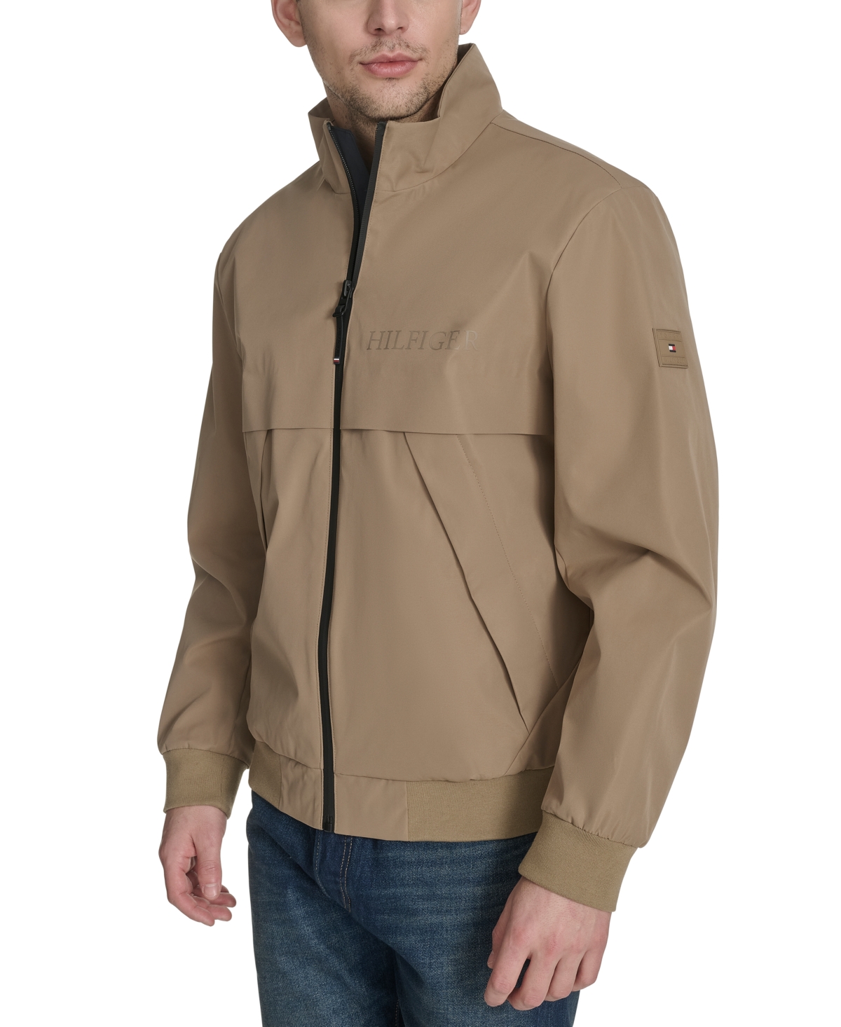 TOMMY HILFIGER MEN'S TECH BOMBER JACKET 