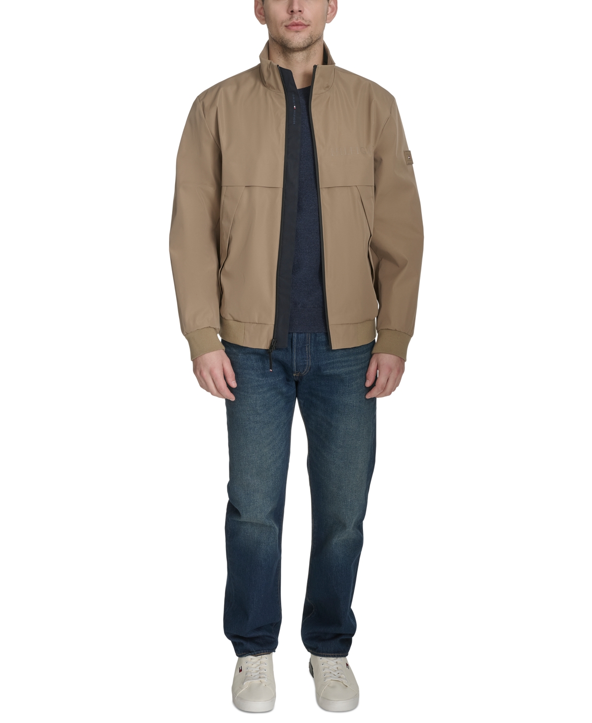 TOMMY HILFIGER MEN'S TECH BOMBER JACKET 