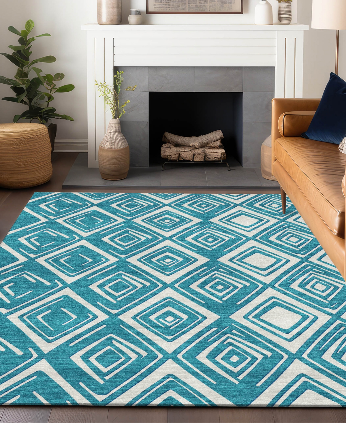 Addison Chantille Acn862 9'x12' Area Rug In Teal