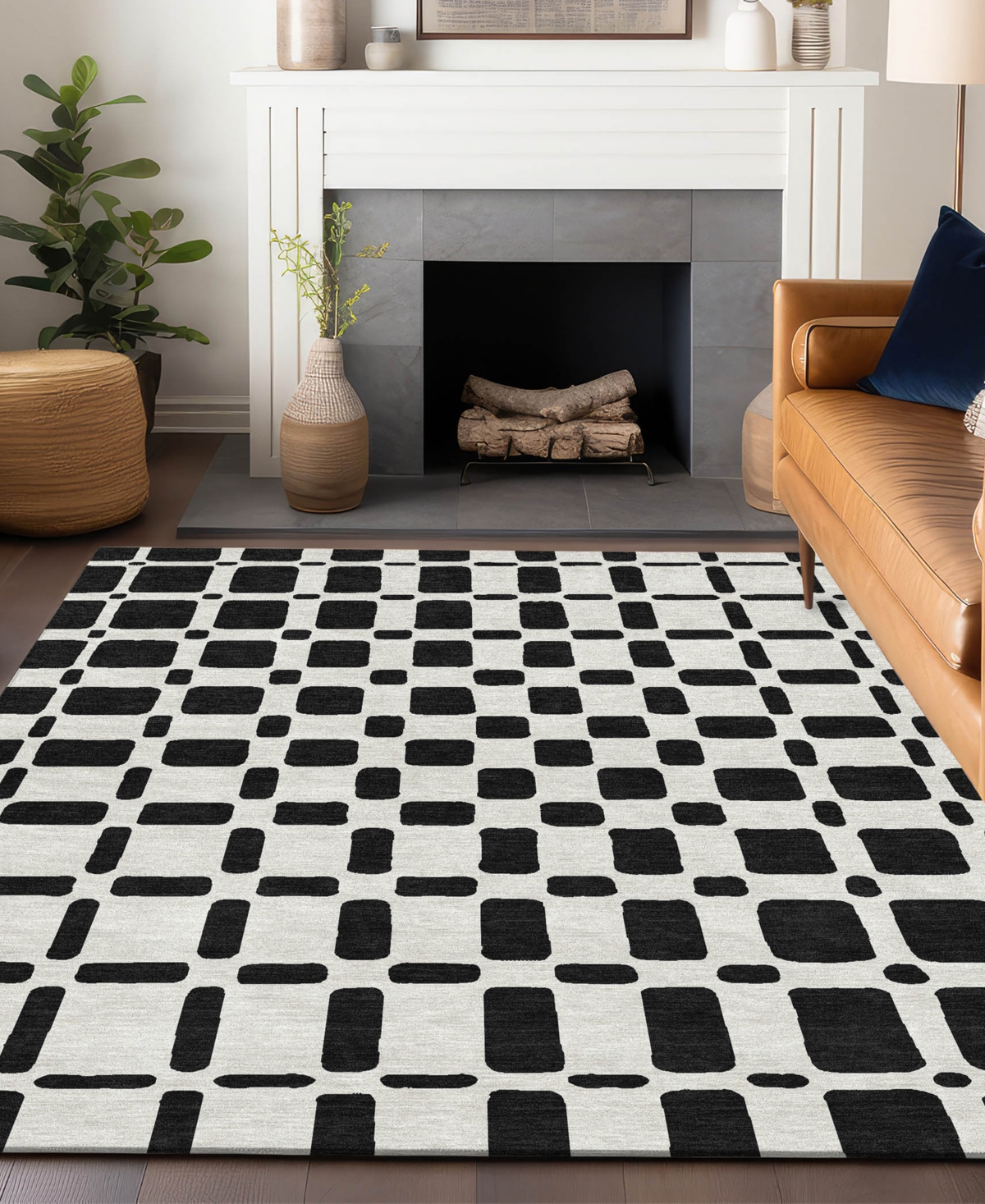 Addison Chantille Acn871 8'x10' Area Rug In Black