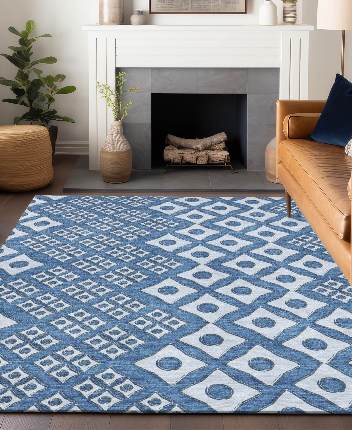 Addison Chantille Acn866 8'x10' Area Rug In Denim