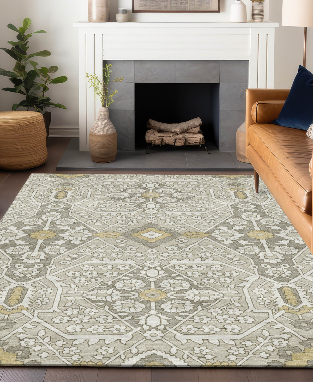Addison Chantille Acn863 8'x10' Area Rug In Ivory
