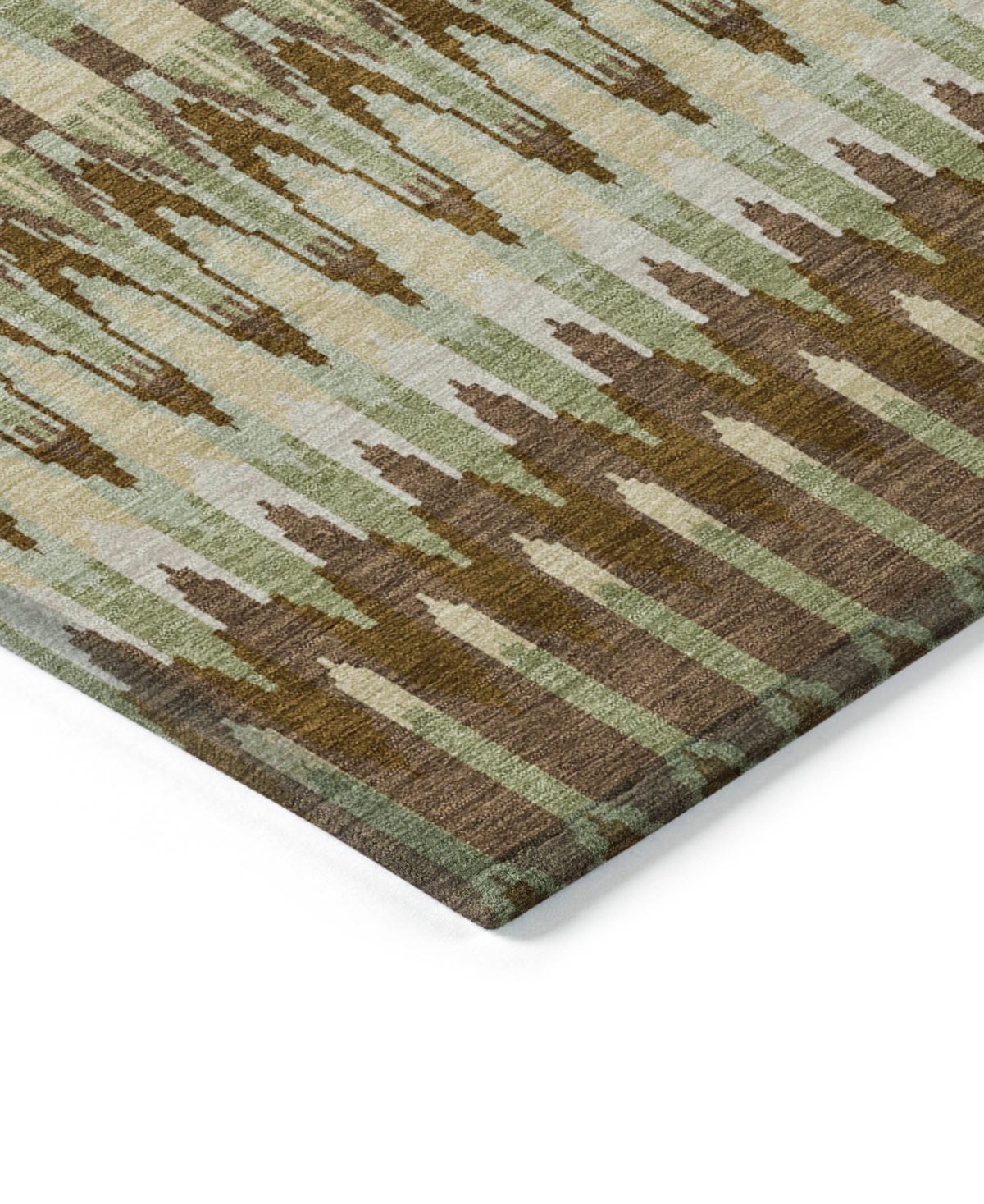 Addison Chantille Machine Washable Acn860 2'6"x3'10" Area Rug In Green