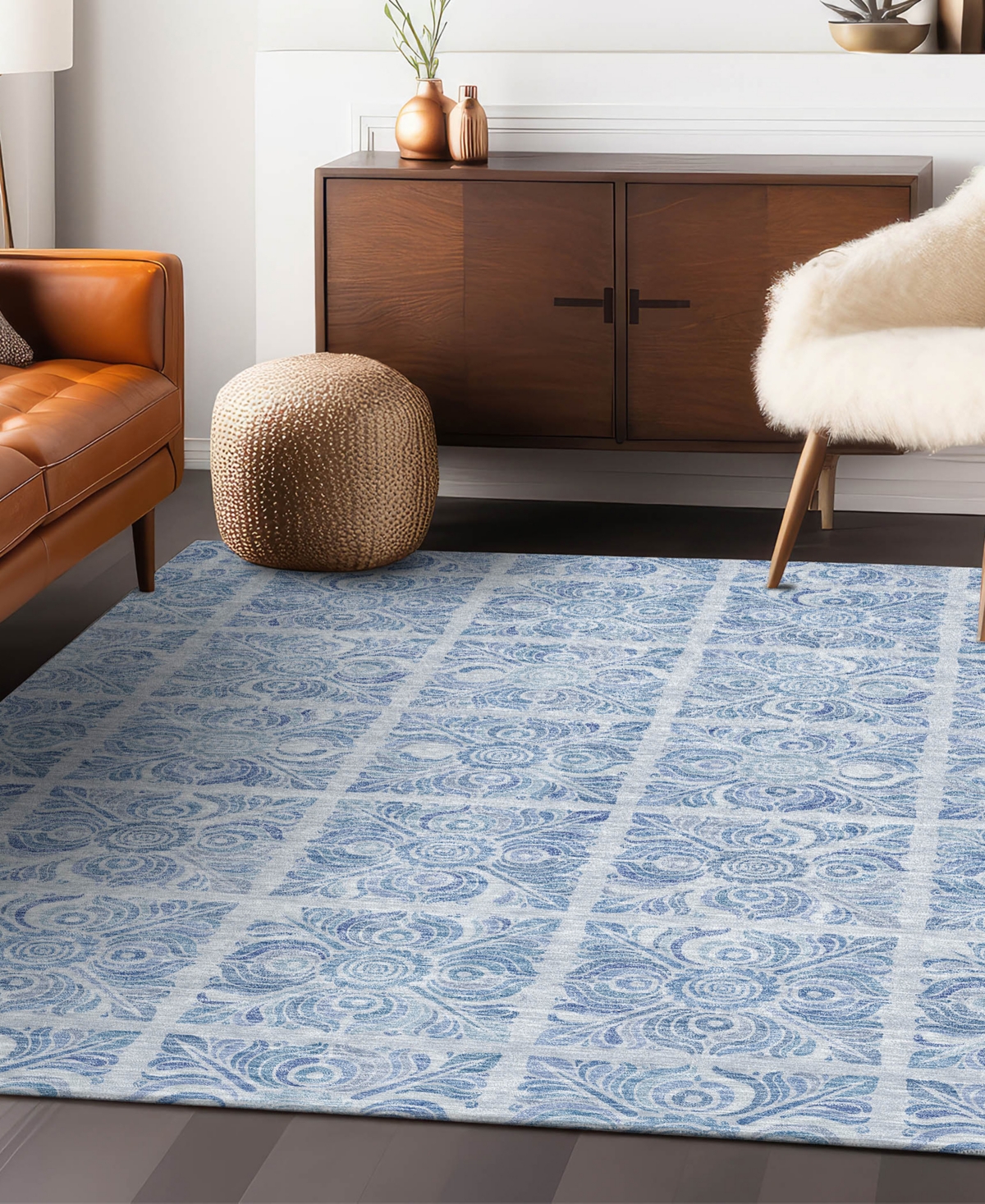 Addison Chantille Acn854 2'6"x3'10" Area Rug In Mist