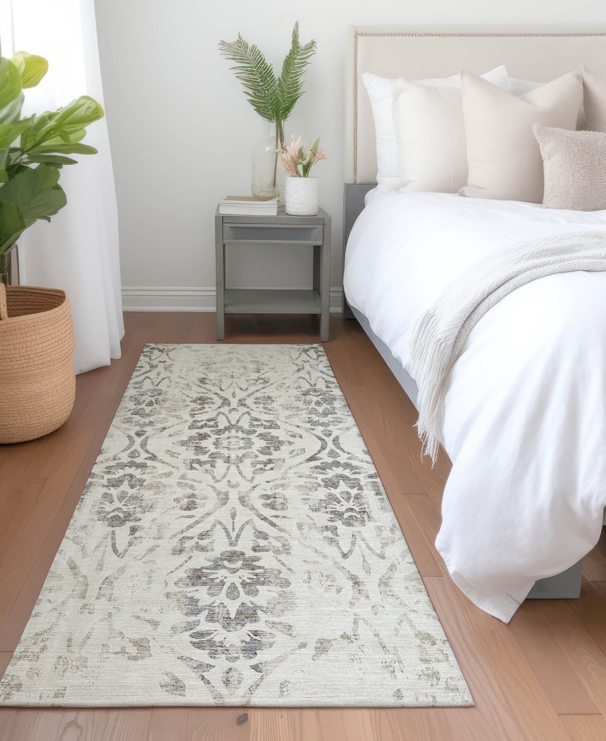 Addison Chantille Acn868 2'3"x7'6" Runner Area Rug In Ivory