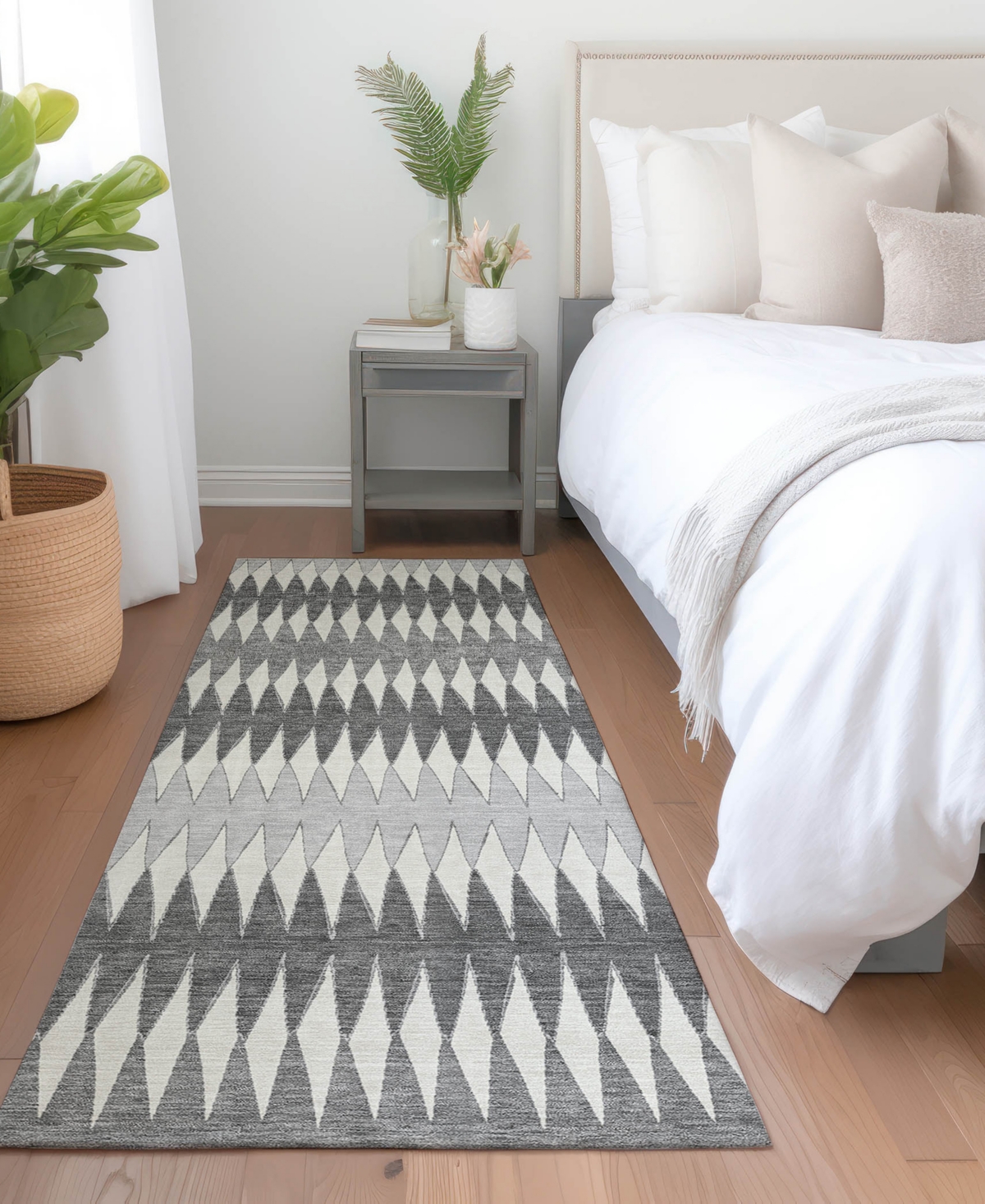 Addison Chantille Acn867 2'3"x7'6" Runner Area Rug In Gray