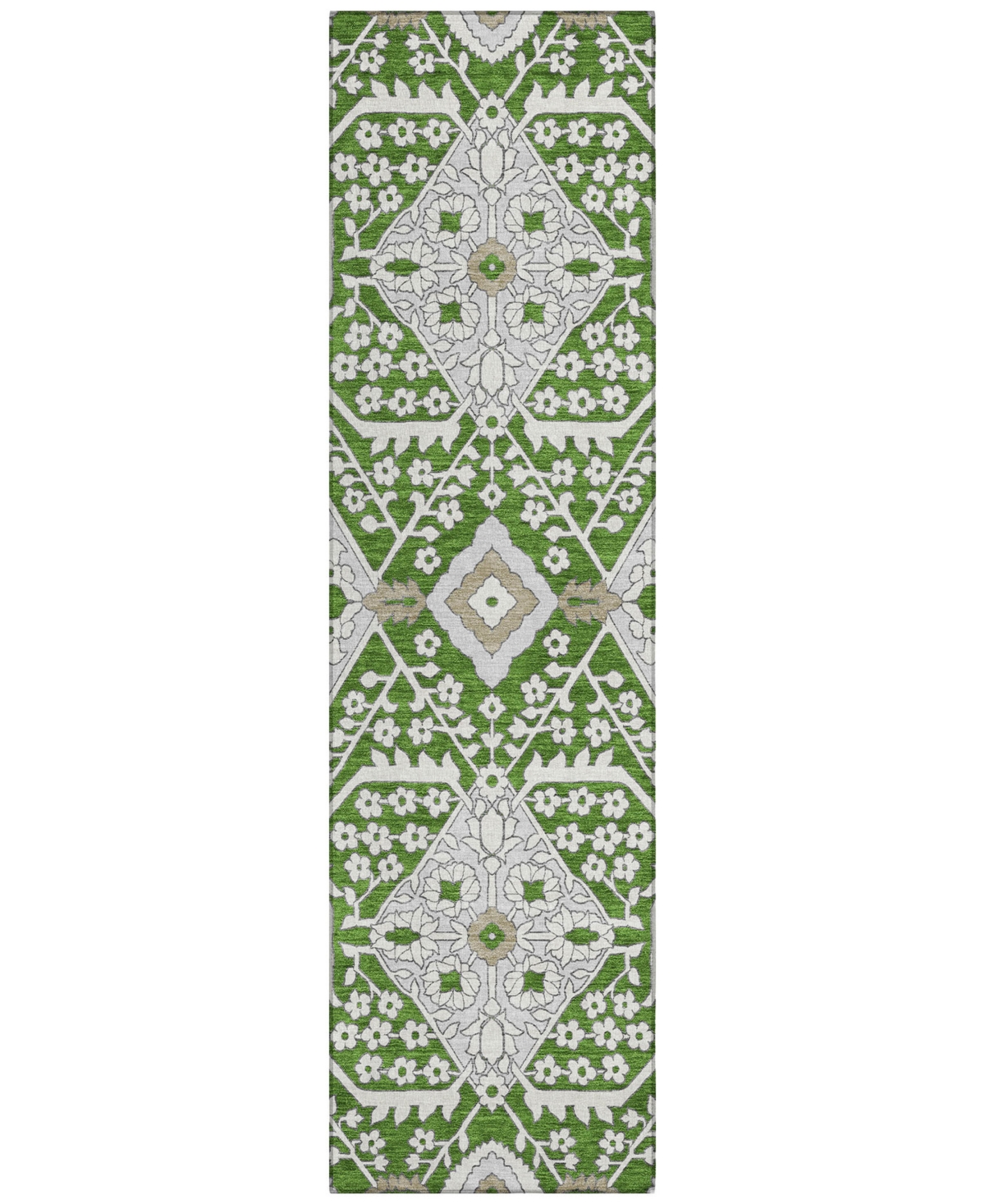 Addison Chantille Acn863 2'3"x7'6" Runner Area Rug In Green