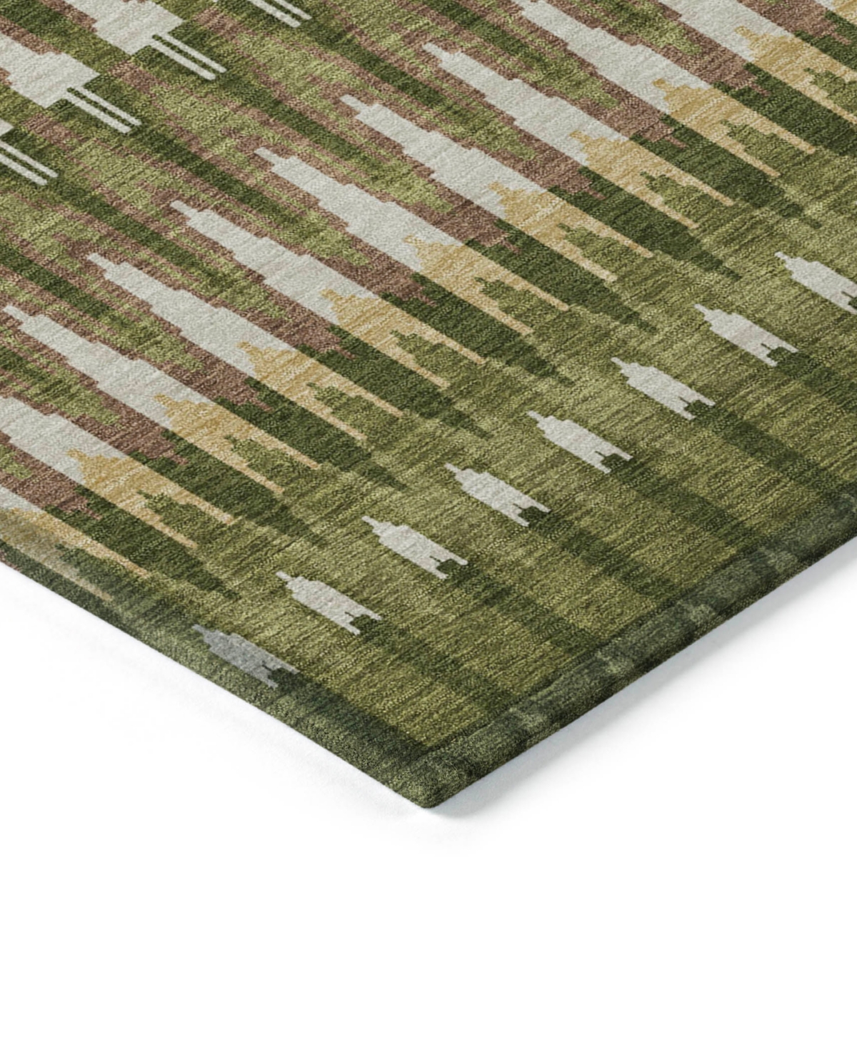 Addison Chantille Acn860 2'3"x7'6" Runner Area Rug In Olive
