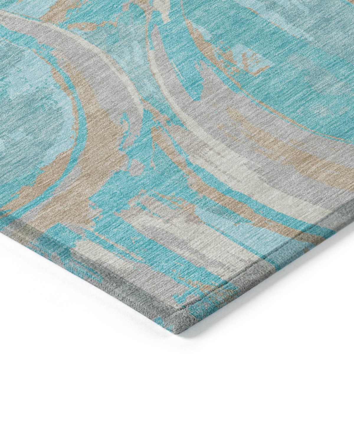 Addison Chantille Machine Washable Acn855 2'3"x7'6" Runner Area Rug In Teal
