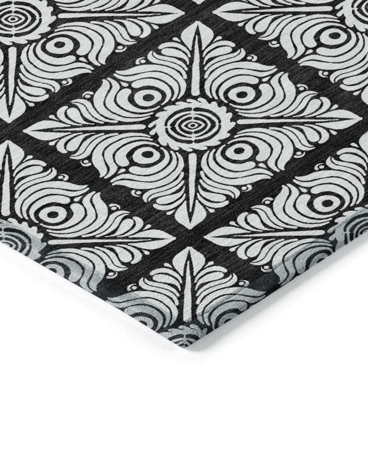 Addison Chantille Machine Washable Acn854 2'3"x7'6" Runner Area Rug In Black