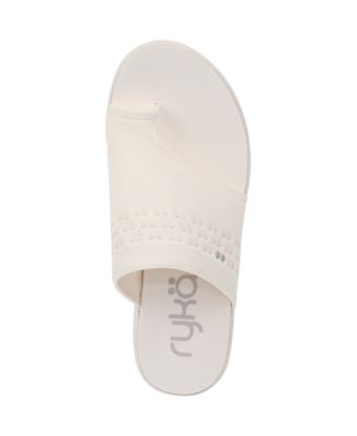 Women's Elegance Washable Toe Loop Slide Sandals