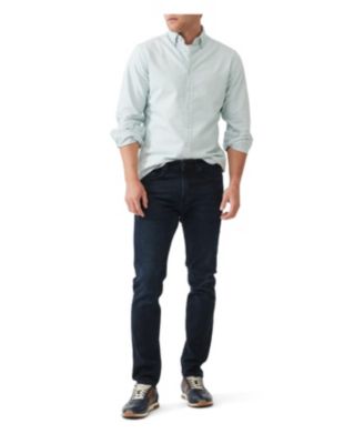 Men's Oxford Long Sleeve Sports Fit Cotton Shirt