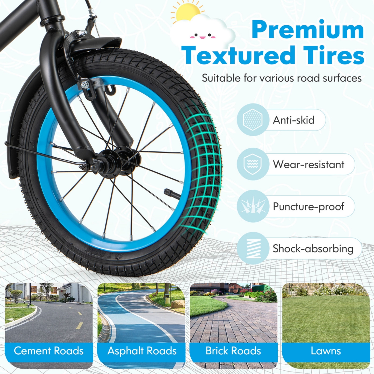Kids Bike with Adjustable Handlebar and Saddle Perfect for Growing Riders