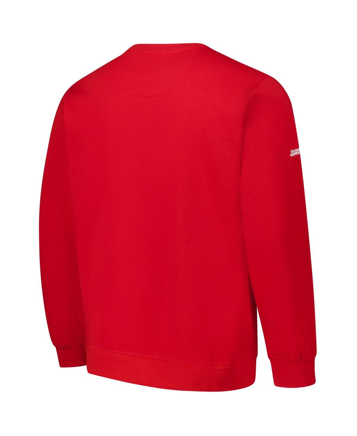 Shop Stitches Men's Red St. Louis Cardinals Pullover Sweatshirt