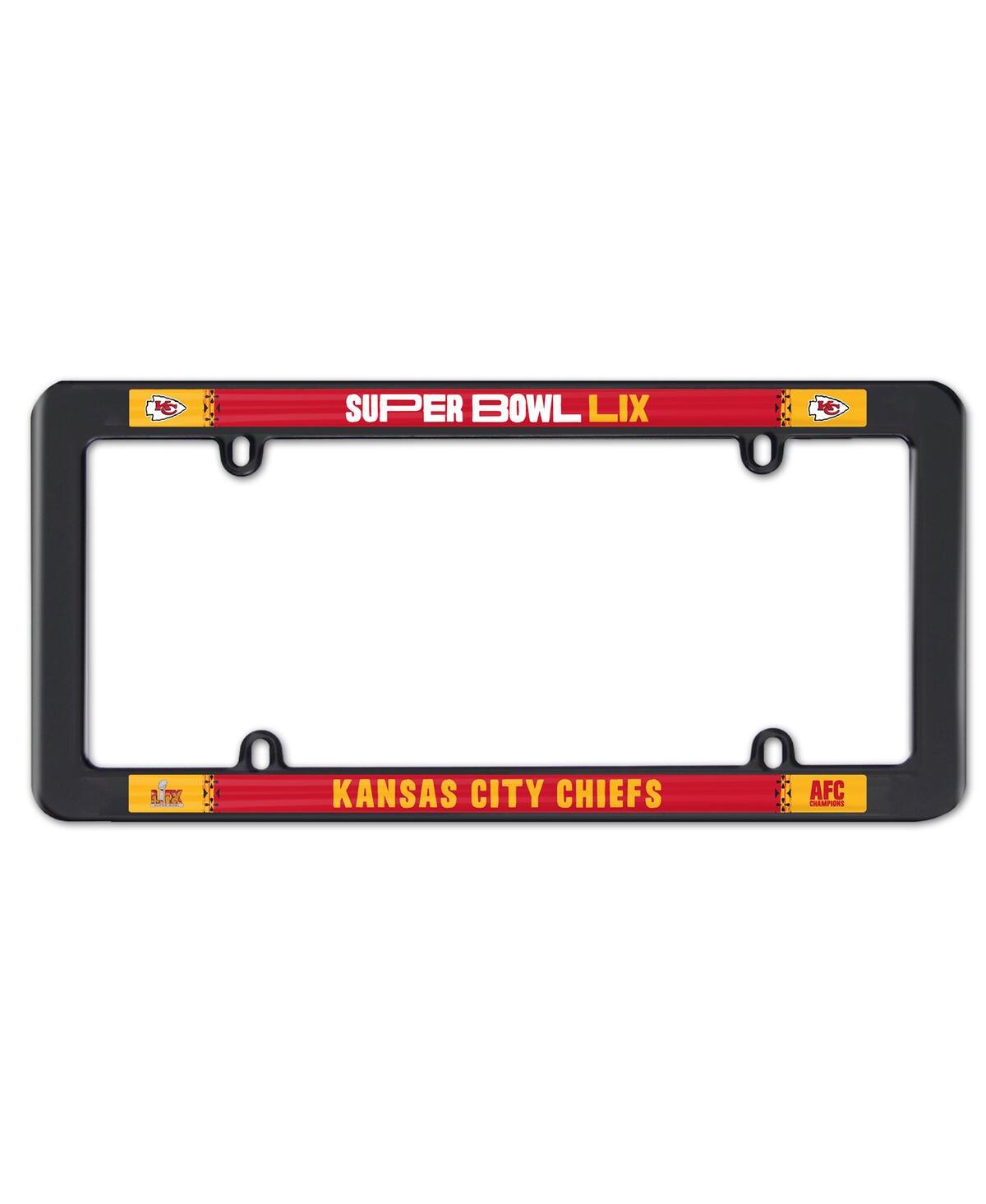 Kansas City Chiefs 2024 Afc Champions Thin Rim Plastic License Plate Frame - NO Color