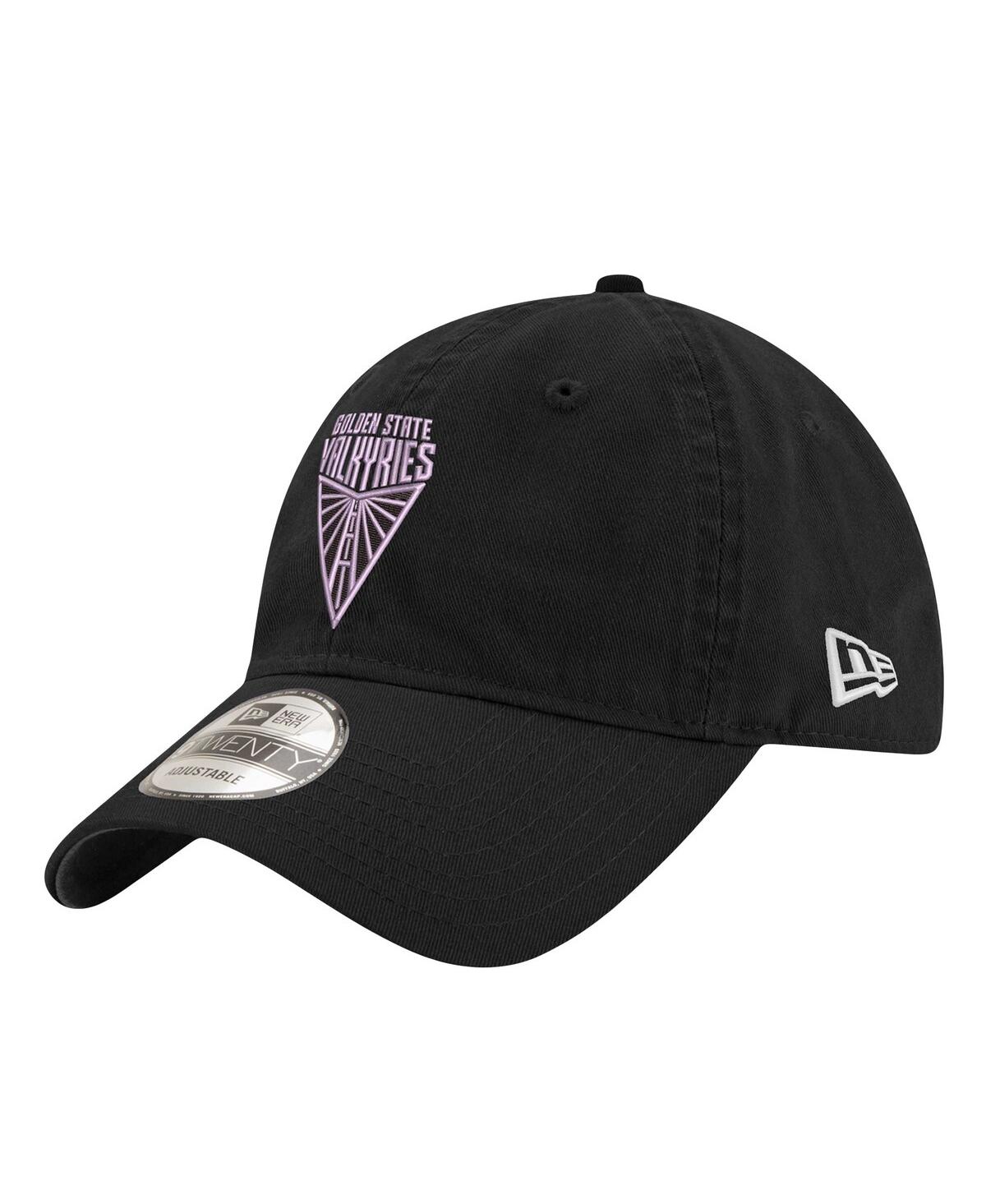 New Era Men's And Women's Eclipse Black Golden State Valkyries Logo 9twenty Adjustable Hat In Eclipse Black