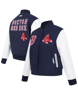 Pro Standard - Women's Navy Boston Red Sox Game Day Classics Wool Varsity Jacket
