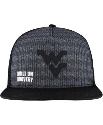 Men's Charcoal West Virginia Mountaineers Built on Bravery Shadow Snapback Hat