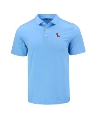 Men's Powder Blue Ole Miss Rebels Coastline Epic Comfort Eco Polo Shirt