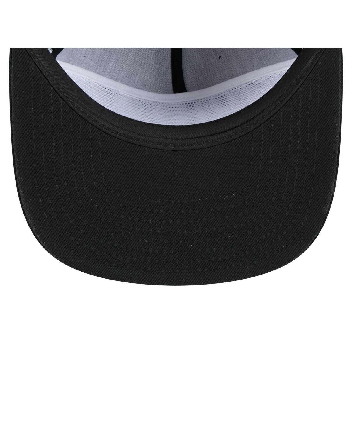 NEW ERA MEN'S BLACK MIAMI DOLPHINS B-DUB GOLFER SNAPBACK HAT 