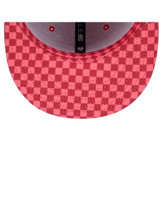 Men's Scarlet San Francisco 49ers Checkered 59FIFTY Fitted Hat