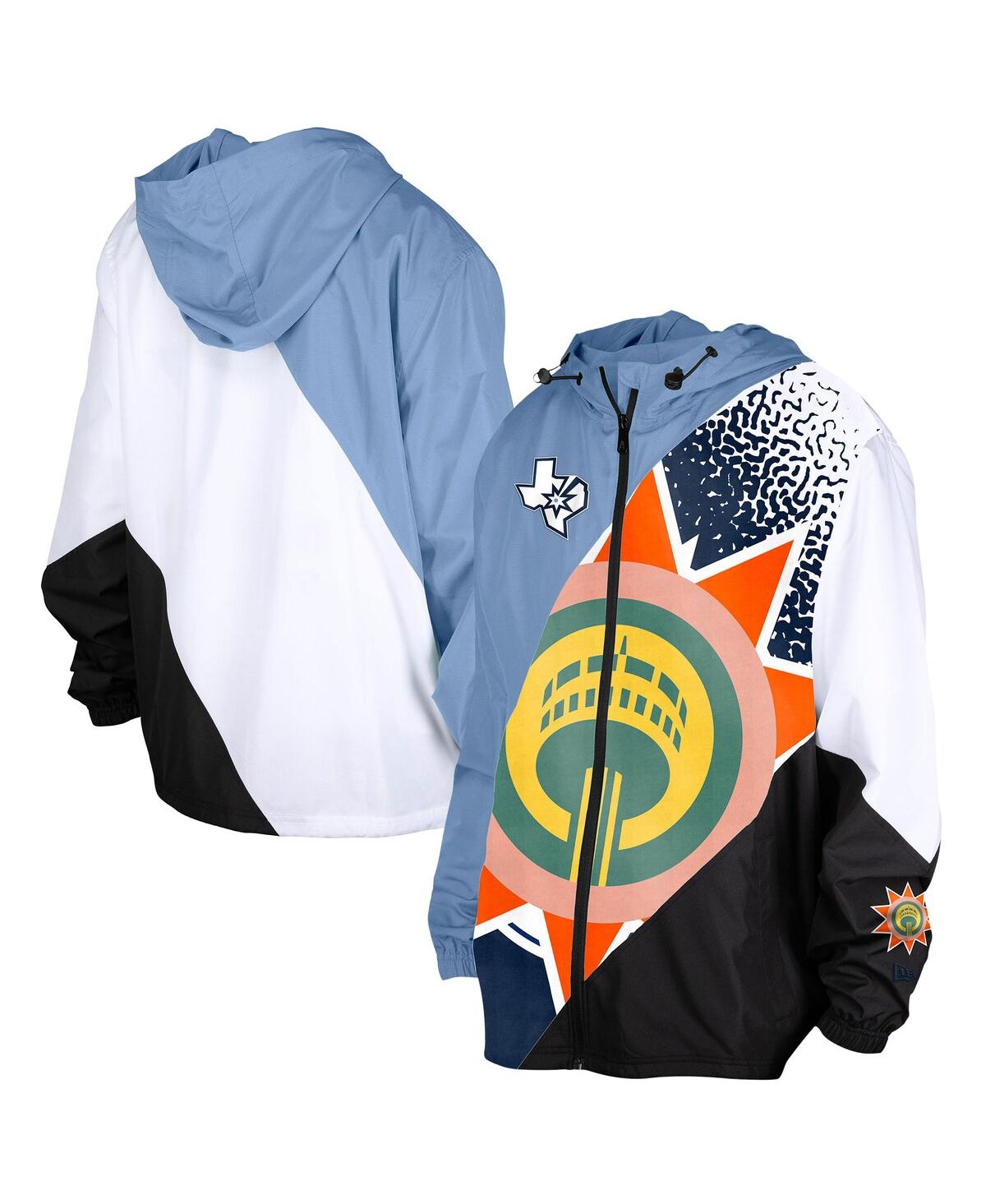 Shop New Era Men's Light Blue San Antonio Spurs 2024/25 City Edition Full-zip Windbreaker Jacket