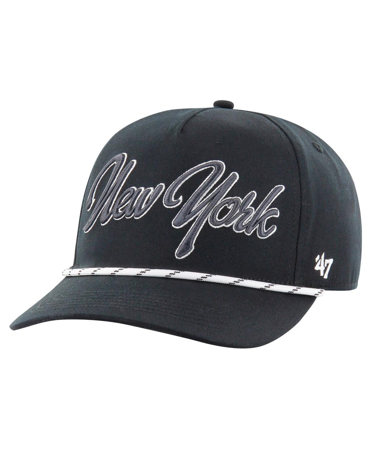 Shop 47 Brand Men's Black New York Jets Overhand Speckle Hitch Adjustable Hat