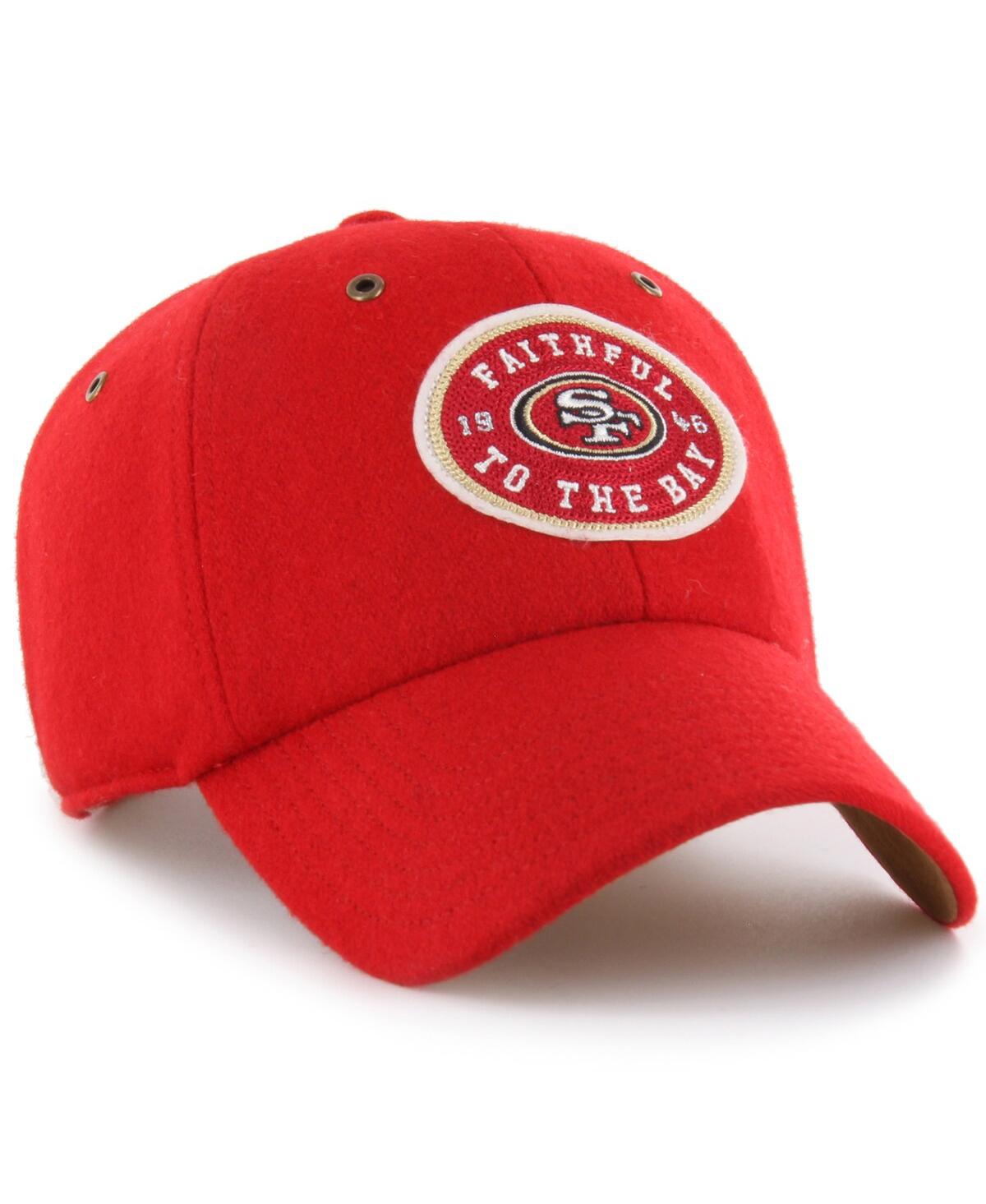 47 Brand X Stoney Clover Lane Men's And Women's Scarlet San Francisco 49ers Field Goal Clean Up Adjustable Ha In Scarlet