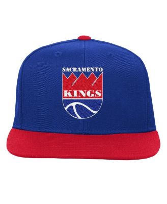 Big Boys and Girls Blue/Red Sacramento Kings Team Logo Two-Tone Flatbrim Snapback Hat