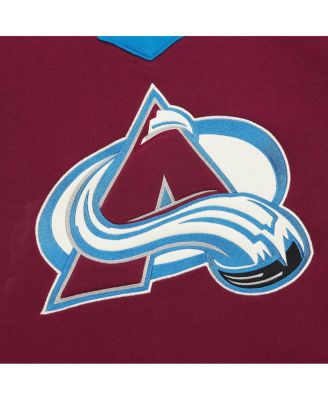 Women's Burgundy Colorado Avalanche Heritage Lace-Up Pullover Sweatshirt