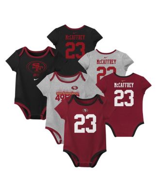 Nike - Baby Boys and Girls Christian McCaffrey San Francisco 49ers Name Number 3-Pack Bodysuit Set