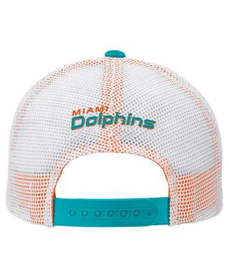 Preschool Aqua Miami Dolphins Core Lockup Trucker Adjustable hat