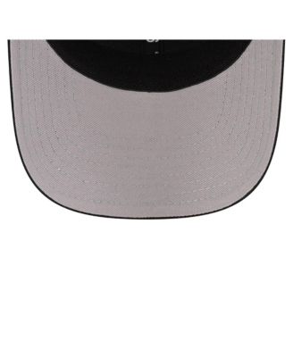 Men's Black Charlotte FC Labeled 9SEVENTY Trucker Stretch-Snap Adjustable Hat