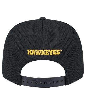 Men's Black Iowa Hawkeyes COOLERA 9SEVENTY Rope Stretch-Snap Hat