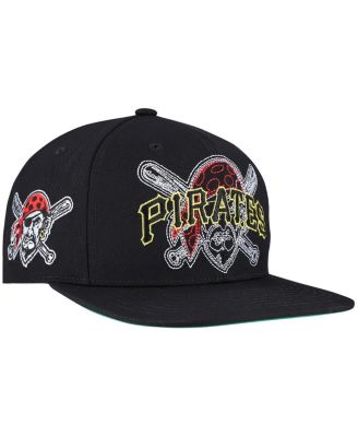 Mitchell & Ness - Men's Black Pittsburgh Pirates Double Up Snapback Hat