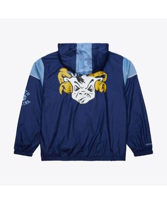 Men's Navy North Carolina Tar Heels Anorak Vintage Logo Half-Zip Hoodie Jacket