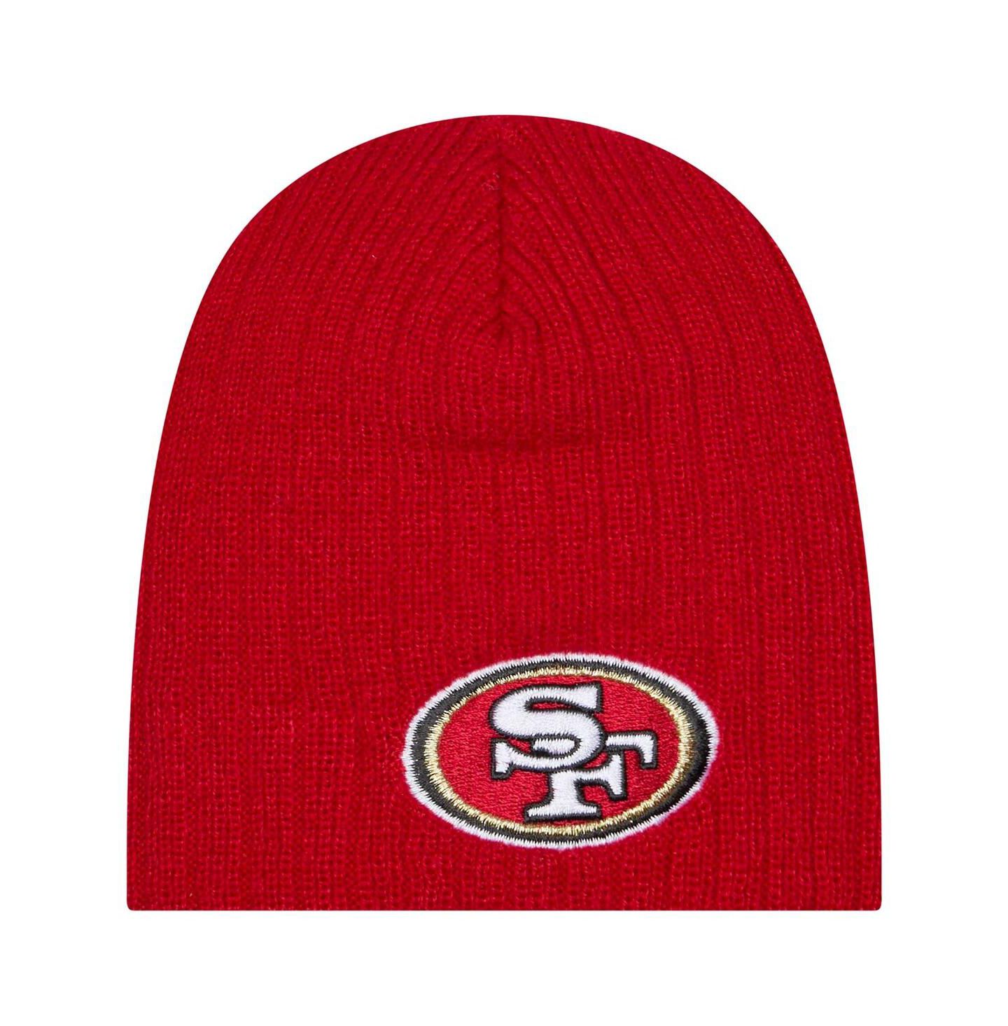 Шапка New Era Scarlet San Francisco 49ers Mini Knit Hat для малышей — фото 1